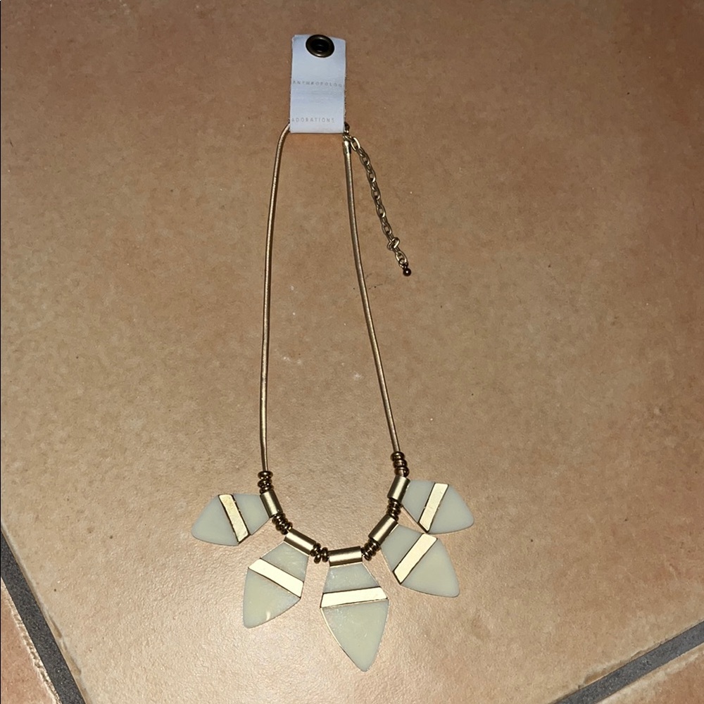 Anthropologie Adorations Gold Necklace NEW - Picture 2 of 5